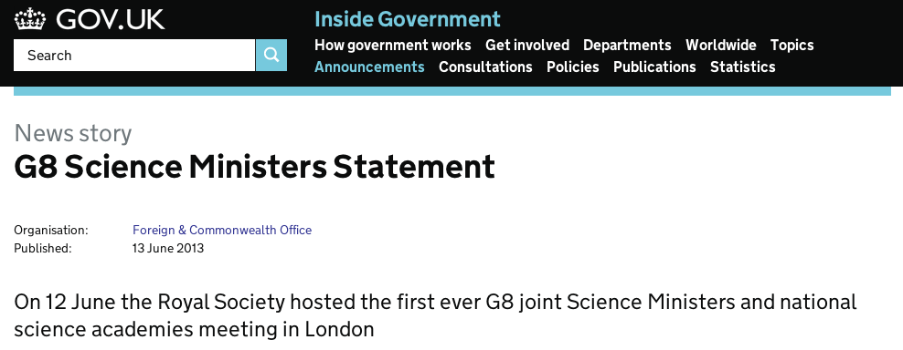 G8ScienceMinistersStatement